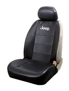 Plasticolor Jeep Logo Sideless Front Seat Cover for Jeep Vehicles with Removable Headrests 008581R01