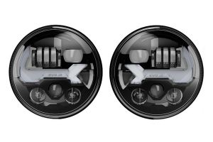 J.W. Speaker (Black / Non-Heated / CDN) EVO J3 LED Headlights For 2007-18 Jeep Wrangler JK 2 Door & Unlimited 4 Door Models 0557193