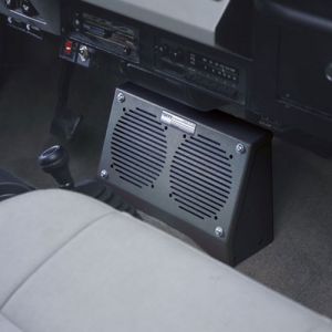 Tuffy Products Dual Speaker Center Hump Security Box In Black For 1976-95 Jeep CJ Series & Wrangler YJ 065-01