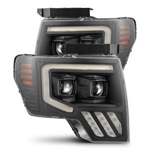 AlphaRex LED Projector Headlights in Black for 09-14 Ford F-150 880092