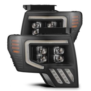 AlphaRex LED Projector Headlights in Black for 09-14 Ford F-150 880095