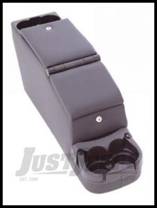 Rampage Deluxe Locking Center Console In Grey For 1976-95 Jeep CJ Series & Wrangler YJ 31611