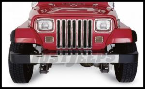 Rampage Grille Inserts Chrome For 1987-95 Jeep Wrangler YJ 7509