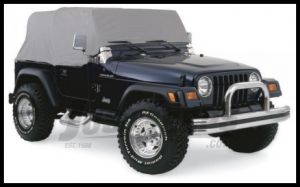 Rampage Water Resistant Cab Cover For 1992-06 Jeep Wrangler YJ & TJ Gray 1161