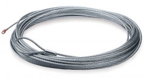 WARN Winch Line Replacement Wire Rope 80ft. X  5/16" Or 24m X 8mm Includes Loop Thimble 38310