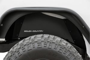 Rough Country (Black) Rear Inner Fender Liners For 2007-18 Jeep Wrangler JK 2 Door & Unlimited 4 Door Models 10500