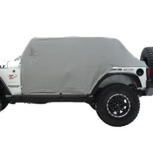 SmittyBilt Water Resist Cab Covers With Door Flap In Grey For 1976-86 Jeep CJ7 1059