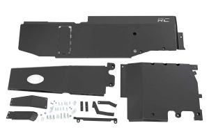Rough Country Skid Plate: Engine, Transfer Case & Gas Tank Combo For 2018-20 Jeep Wrangler JL Unlimited 4 Door Models (3.6L Non-Etorque) 10608