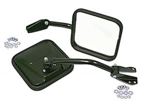 Omix-ADA Side Mirrors For Black For 55-86 Jeep CJ5, CJ6, CJ7, and CJ8 11001.02