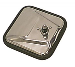 Rugged Ridge Mirror Head Square (Stainless Steel) For 1955-86 CJ Series 11006.01