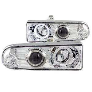 ANZO USA Projector Headlight Set w/Halo for 98-04 Chevrolet Blazer,98-04 Chevrolet S10 111016