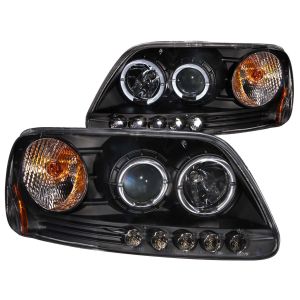 ANZO USA Projector Headlight Set w/Halo for 97-02 Ford Expedition,97-03 Ford F-150,2004 Ford F-150 Heritage 111031