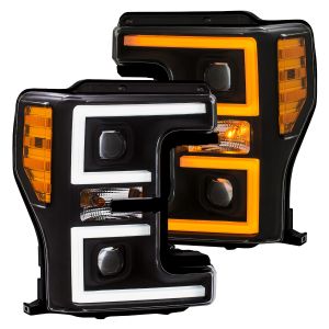 ANZO USA Projector Headlight Set for 17-19 Ford F-250 Super Duty,17-19 Ford F-350 Super Duty,17-19 Ford F-450 Super Duty 111388