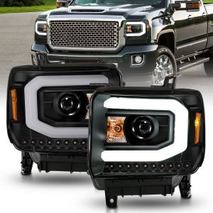 ANZO USA Projector Headlight for 14-15 GMC Sierra,14-15 GMC Sierra 1500,15-19 GMC Sierra 2500 HD,15-19 GMC Sierra 3500 HD 111513