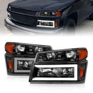 ANZO USA Crystal Headlight for 04-12 Chevrolet Colorado,04-12 GMC Canyon,2006 Isuzu i-280,07-08 Isuzu i-290,2006 Isuzu i-350,07-08 Isuzu i-370 111558
