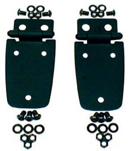 Rugged Ridge Hood Hinges Set Black For 1997-06 TJ Wrangler, Rubicon and Unlimited 11205.02