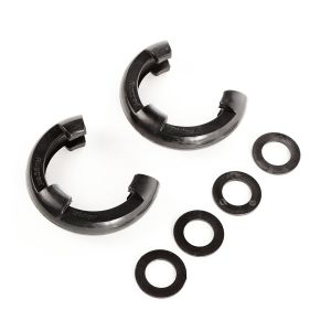 Rugged Ridge Black D-Ring Isolators For 7/8" Rings With 2 Rubber Isolators & 4 Washers 11235.40