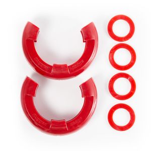 Rugged Ridge Red D-Ring Isolators For 7/8" Rings & Includes 2 Rubber Isolators & 4 Washers 11235.41