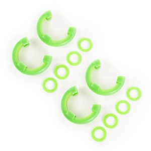 Rugged Ridge 2 Sets Of Green D-Ring Isolators For 3/4" Rings With 4 Rubber Isolators & 8 Washers 11235.63