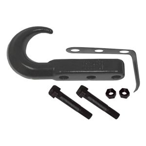 Rugged Ridge Custom Tow Hook Black For 10,000lb rated tow capacity 11236.02