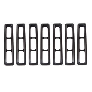 Rugged Ridge Grill Inserts in Black 1997-06 TJ Wrangler, Rubicon and Unlimited 11306.03