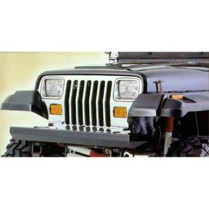 Rugged Ridge Classic Rock Crawler Front Bumper (Textured Black) For 1987-06 Jeep Wrangler YJ, TJ & TJ Unlimited Models 11502.20