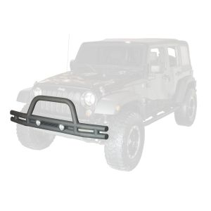 Rugged Ridge Front Tube Bumper Textured Black For 2007-18 Jeep Wrangler JK 2 Door & Unlimited 4 Door Models 11561.10