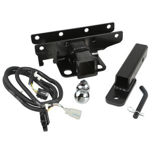 Rugged Ridge Rear Hitch Kit 2" With 2" Ball For 2007-18 Jeep Wrangler JK 2 Door & Unlimited 4 Door Models 11580.54