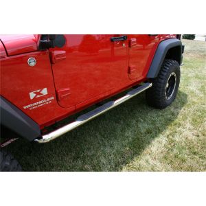 Rugged Ridge Side Step Bars Stainless Steel for 2007-18 JK Wrangler, Rubicon and Unlimited 4-Door 11593.06