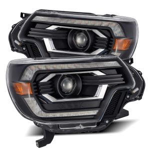 AlphaRex Projector Headlights Black for 12-15 Toyota Tacoma 880749