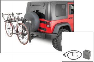 VersaHitch with Bike Rack, Jeep Logo Hitch Plug & Wiring Kit for 07-18 Jeep Wrangler JK, JKU 12015-1074