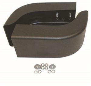 Omix-ADA Bumper End Caps Black Front Pair For 1987-95 Jeep Wrangler YJ 12031.04