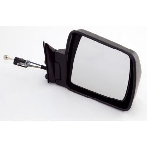 Omix-ADA Mirror Manual Remote Control Passenger Side Black for 1984-96 Jeep Cherokee 12035.10