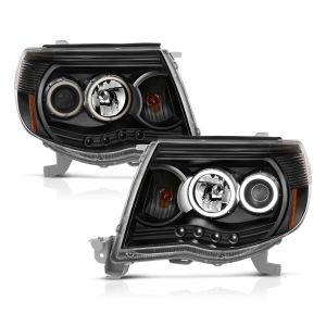 ANZO USA Projector Headlight Set w/Halo for 05-11 Toyota Tacoma 121282