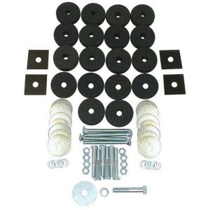 Omix-ADA Body Mounting Kit for 1941-68 Jeep MB GPW M38 M38A1 and Jeep CJ2A through CJ6 12201.01