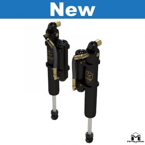 MetalCloak RockSport BLACK 2.5"/3.5" Reservoir Shocks Rear Pair for 18-24+ Jeep Wrangler JL, JLU 1629