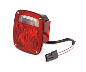 Omix-ADA Tail Light With Black Housing Right Hand For 1987-90 Jeep Wrangler 12403.12