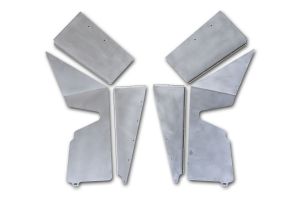 Poison Spyder DeFenders Solid Inner Fender Kit (Bare Aluminum) For 1987-95 Jeep Wrangler YJ Models 13-02-080