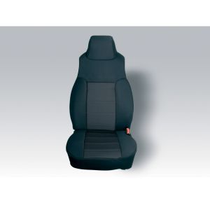 Rugged Ridge Fabric Custom-Fit Front Seat Covers Black on black 2003-06 TJ Wrangler, Rubicon and Unlimited 13243.01