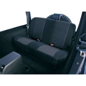 Rugged Ridge Neoprene Custom-Fit Rear Seat Cover Black on black 1997-02 TJ Wrangler 13261.01