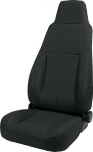 Rugged Ridge Factory-Look Reclining Seat with Integrated Headrest Black Denim 1976-02 Wrangler and CJ 13403.15