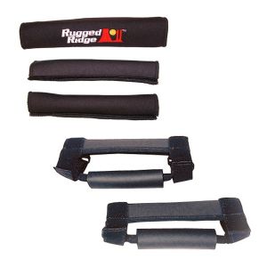Rugged Ridge Grab Handles/Door Handle Kit Black For 1997-06 TJ Wrangler, Rubicon and Unlimited 13505.15
