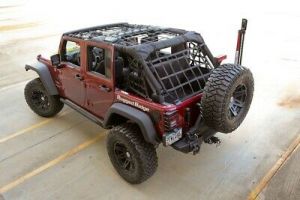 Rugged Ridge (Black) Cargo Net For 2007-18 Jeep Wrangler JK Unlimited 4 Door Models 13552.71