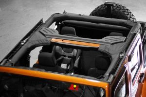 Rugged Ridge Roll Bar Cover in Black For 2007+ Jeep Wrangler Unlimited JK 4 Door 13613.01