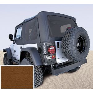 Rugged Ridge XHD Soft Top, Tan, Tinted Windows for 97-06 Jeep Wrangler TJ 13724.33