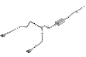 Borla S-Type Cat-Back Exhaust System for 19-25 Chevrolet Silverado 1500, 19-25 GMC Sierra 1500 140770CF