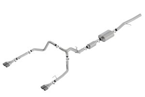 Borla S-Type Cat-Back Exhaust System for 19-23 Chevrolet Silverado 1500, 19-23 GMC Sierra 1500, 2022 Chevrolet Silverado 1500 LTD, 2022 GMC Sierra 1500 Limited 140774CF