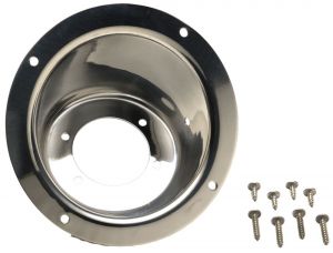 Kentrol Polished Stainless Steel Fuel Filler Bezel for 97-06 Jeep Wrangler TJ & Unlimited 30480