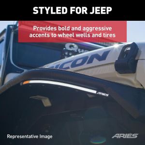 Aries Automotive LED Fender Lights for Jeep Wrangler JK 1500230