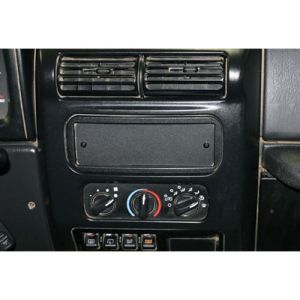 Tuffy Products Stereo Dash Cutout Cover In Black For Standard DIN Mount Cutout For Universal Applications 151-01